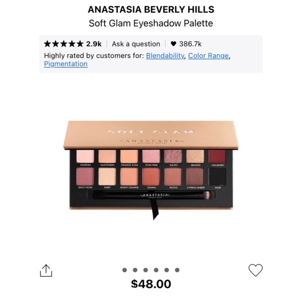 Anastasia Beverly Hills Soft Glam Eyeshadow Palette